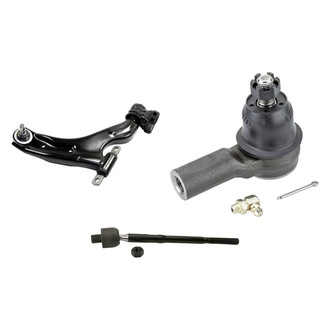 MOOG® - Front Passenger Side Lower Control Arm with Ball Joint and Tie Rod End Kit