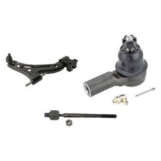 MOOG® - Front Passenger Side Lower Control Arm with Ball Joint and Tie Rod End Kit