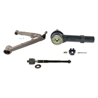 MOOG® - Front Passenger Side Lower Control Arm with Ball Joint and Tie Rod End Kit