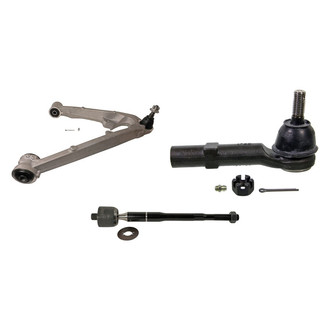 MOOG® - Front Passenger Side Lower Control Arm with Ball Joint and Tie Rod End Kit
