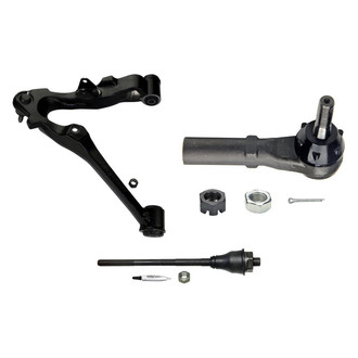 MOOG® - Front Passenger Side Lower Control Arm with Ball Joint and Tie Rod End Kit