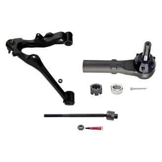 MOOG® - Front Passenger Side Lower Control Arm with Ball Joint and Tie Rod End Kit