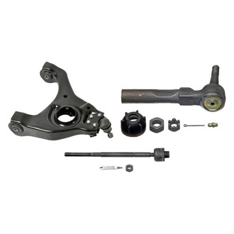 MOOG® - Front Passenger Side Lower Control Arm with Ball Joint and Tie Rod End Kit