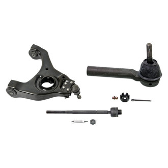 MOOG® - Front Passenger Side Lower Control Arm with Ball Joint and Tie Rod End Kit