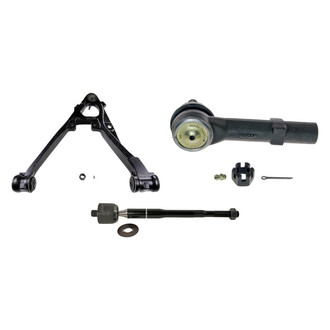 MOOG® - Front Passenger Side Lower Control Arm with Ball Joint and Tie Rod End Kit