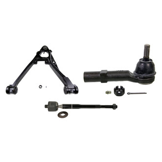 MOOG® - Front Passenger Side Lower Control Arm with Ball Joint and Tie Rod End Kit