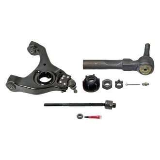 MOOG® - Front Passenger Side Lower Control Arm with Ball Joint and Tie Rod End Kit