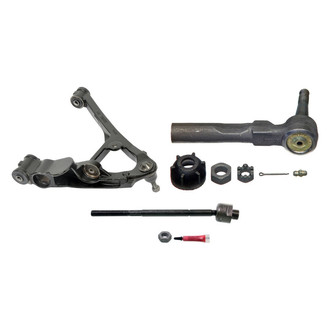 MOOG® - Front Passenger Side Lower Control Arm with Ball Joint and Tie Rod End Kit