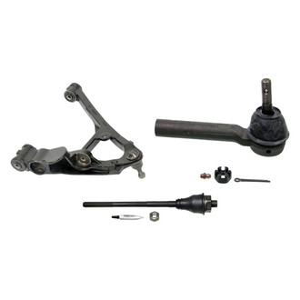 MOOG® - Front Passenger Side Lower Control Arm with Ball Joint and Tie Rod End Kit