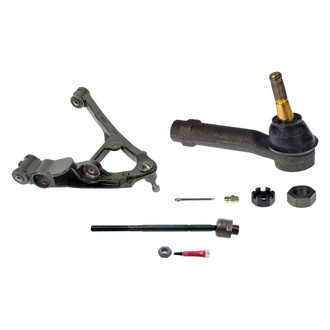 MOOG® - Front Passenger Side Lower Control Arm with Ball Joint and Tie Rod End Kit