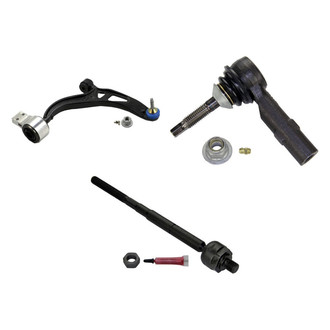 MOOG® - Front Passenger Side Lower Control Arm with Ball Joint and Tie Rod End Kit