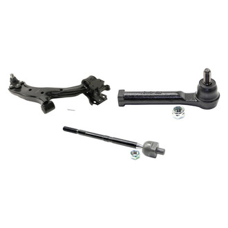 MOOG® - Front Passenger Side Lower Control Arm with Ball Joint and Tie Rod End Kit