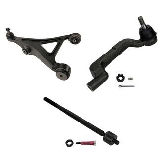 MOOG® - Front Passenger Side Lower Control Arm with Ball Joint and Tie Rod End Kit