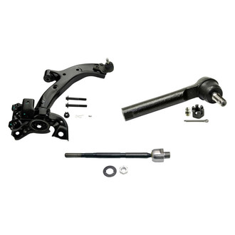 MOOG® - Front Passenger Side Lower Control Arm with Ball Joint and Tie Rod End Kit