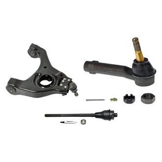 MOOG® - Front Passenger Side Lower Control Arm with Ball Joint and Tie Rod End Kit