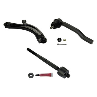 MOOG® - Front Passenger Side Lower Control Arm with Ball Joint and Tie Rod End Kit