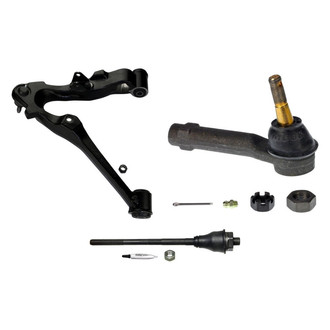 MOOG® - Front Passenger Side Lower Control Arm with Ball Joint and Tie Rod End Kit