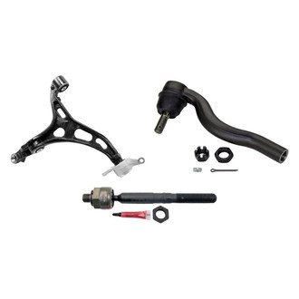 MOOG® - Front Passenger Side Lower Control Arm with Ball Joint and Tie Rod End Kit