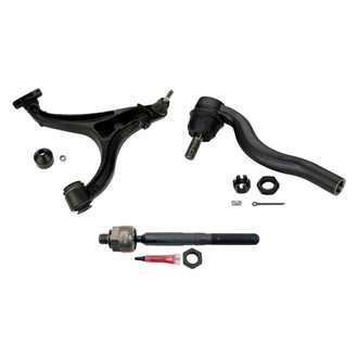 MOOG® - Front Passenger Side Lower Control Arm with Ball Joint and Tie Rod End Kit