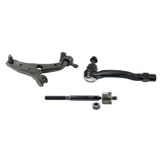 MOOG® - Front Passenger Side Lower Control Arm with Ball Joint and Tie Rod End Kit