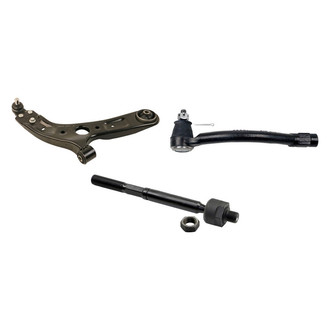 MOOG® - Front Passenger Side Lower Control Arm with Ball Joint and Tie Rod End Kit