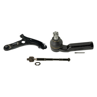 MOOG® - Front Passenger Side Lower Control Arm with Ball Joint and Tie Rod End Kit