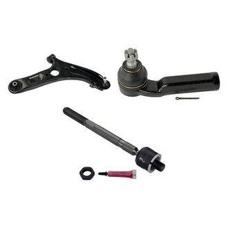 MOOG® - Front Passenger Side Lower Control Arm with Ball Joint and Tie Rod End Kit