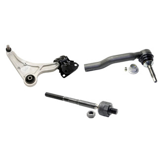 MOOG® - Front Passenger Side Lower Control Arm with Ball Joint and Tie Rod End Kit