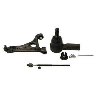 MOOG® - Front Passenger Side Lower Control Arm with Ball Joint and Tie Rod End Kit