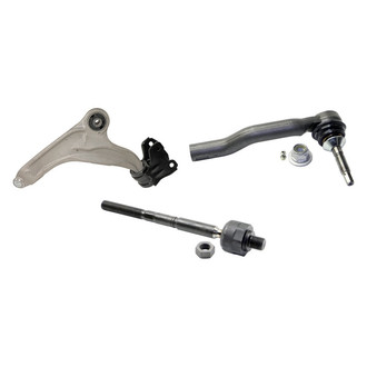MOOG® - Front Passenger Side Lower Control Arm with Ball Joint and Tie Rod End Kit