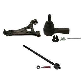 MOOG® - Front Passenger Side Lower Control Arm with Ball Joint and Tie Rod End Kit