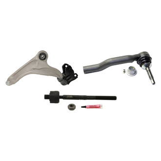 MOOG® - Front Passenger Side Lower Control Arm with Ball Joint and Tie Rod End Kit