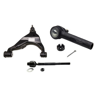 MOOG® - Front Passenger Side Lower Control Arm with Ball Joint and Tie Rod End Kit