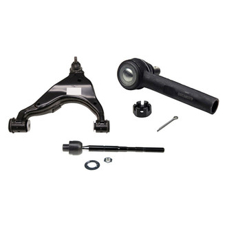 MOOG® - Front Passenger Side Lower Control Arm with Ball Joint and Tie Rod End Kit