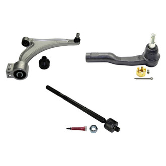 MOOG® - Front Passenger Side Lower Control Arm with Ball Joint and Tie Rod End Kit