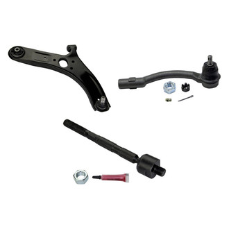 MOOG® - Front Passenger Side Lower Control Arm with Ball Joint and Tie Rod End Kit