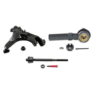 MOOG® - Front Passenger Side Lower Control Arm with Ball Joint and Tie Rod End Kit