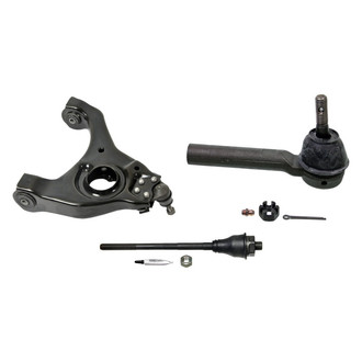 MOOG® - Front Passenger Side Lower Control Arm with Ball Joint and Tie Rod End Kit