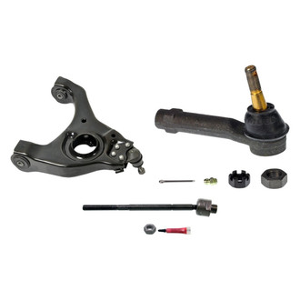 MOOG® - Front Passenger Side Lower Control Arm with Ball Joint and Tie Rod End Kit