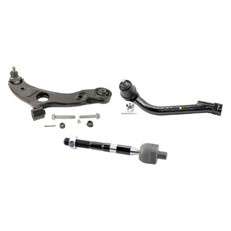 MOOG® - Front Passenger Side Lower Control Arm with Ball Joint and Tie Rod End Kit