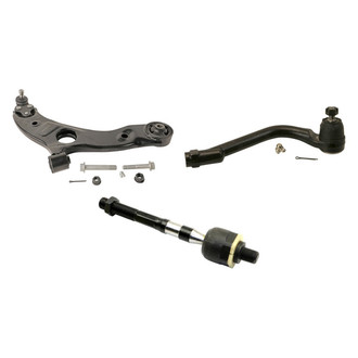 MOOG® - Front Passenger Side Lower Control Arm with Ball Joint and Tie Rod End Kit
