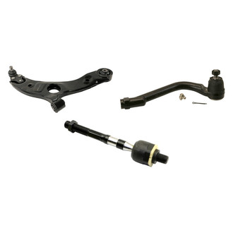 MOOG® - Front Passenger Side Lower Control Arm with Ball Joint and Tie Rod End Kit