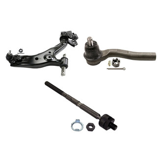 MOOG® - Front Passenger Side Lower Control Arm with Ball Joint and Tie Rod End Kit