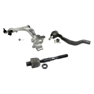 MOOG® - Front Passenger Side Lower Control Arm with Ball Joint and Tie Rod End Kit