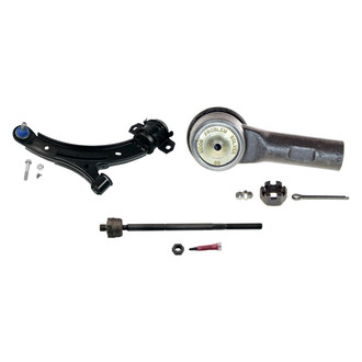 MOOG® - Front Passenger Side Lower Control Arm with Ball Joint and Tie Rod End Kit