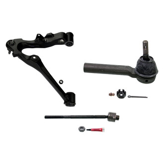MOOG® - Front Passenger Side Lower Control Arm with Ball Joint and Tie Rod End Kit