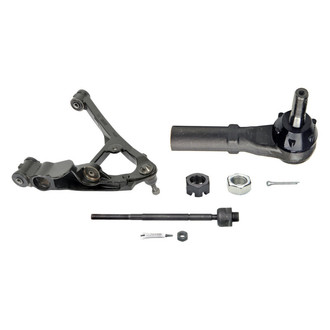 MOOG® - Front Passenger Side Lower Control Arm with Ball Joint and Tie Rod End Kit