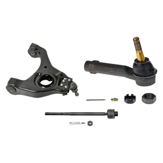 MOOG® - Front Passenger Side Lower Control Arm with Ball Joint and Tie Rod End Kit