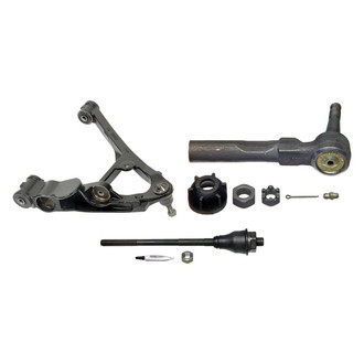 MOOG® - Front Passenger Side Lower Control Arm with Ball Joint and Tie Rod End Kit