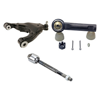 MOOG® - Front Passenger Side Lower Control Arm with Ball Joint and Tie Rod End Kit